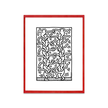 Keith Haring Framed Poster S Untitled (People ladder), 1984