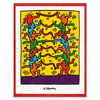 Keith Haring Framed Poster XL Keith Haring for Emporium Capwell 1985