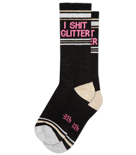 Load image into gallery viewer, GUMBALL POODLE  Socks I SHIT GLITTER
