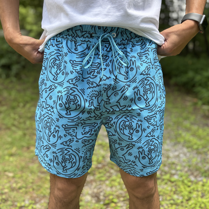 Hurley × Keith Haring Cannonball 17" Volley Short