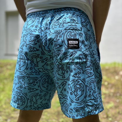 Hurley × Keith Haring Cannonball 17" Volley Short