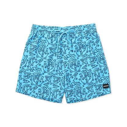 Hurley × Keith Haring Cannonball 17" Volley Short
