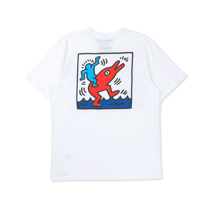 Hurley × Keith Haring Graphic T-shirt "Dolphin Ride"