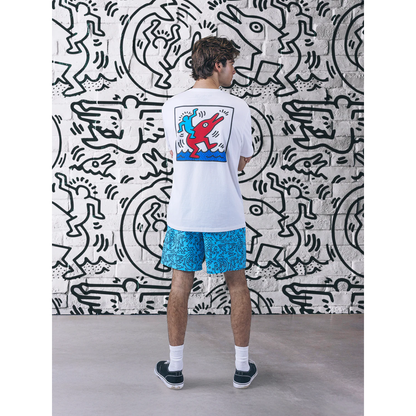 Hurley × Keith Haring Graphic T-shirt "Dolphin Ride"