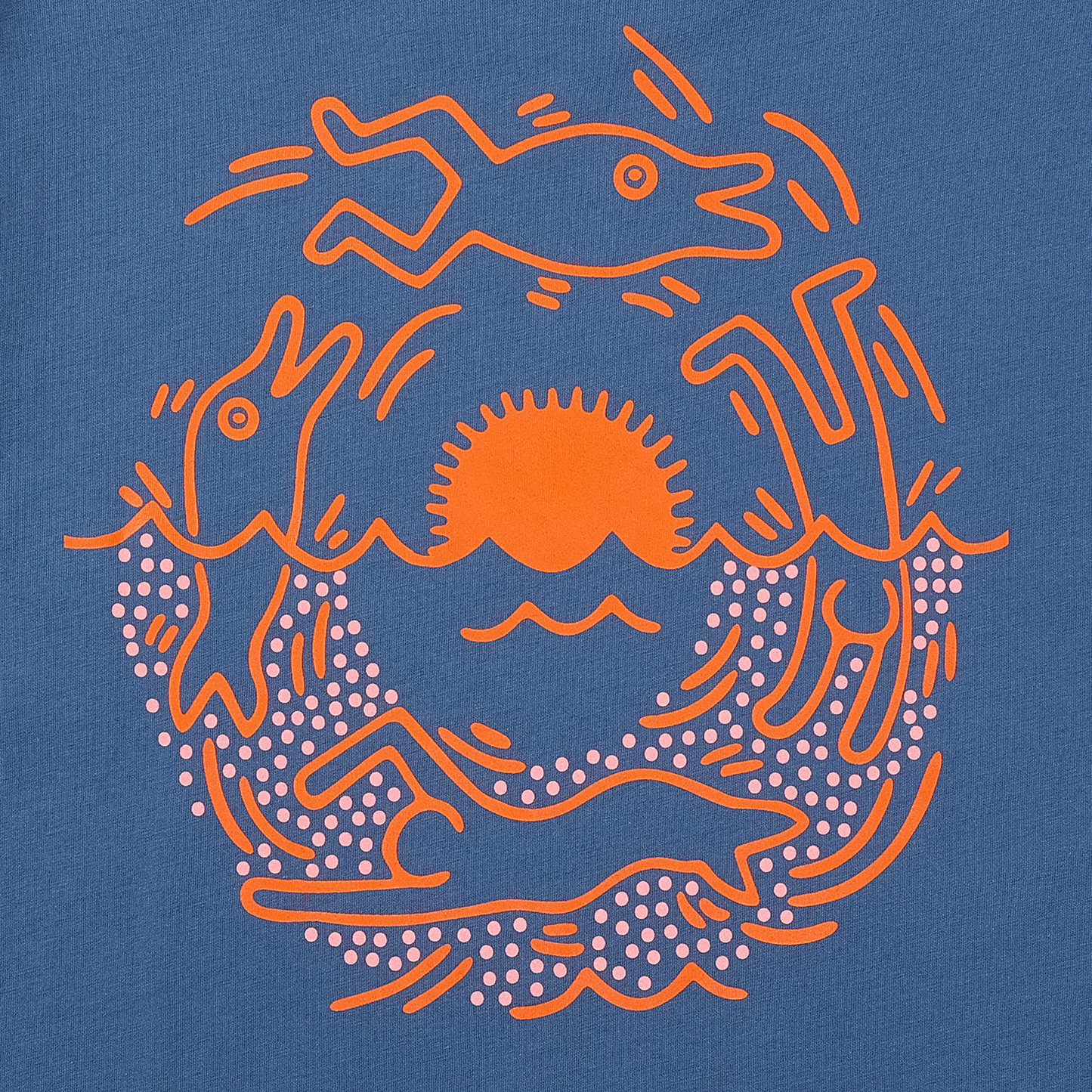 Hurley × Keith Haring Graphic T-shirt "Seascape"