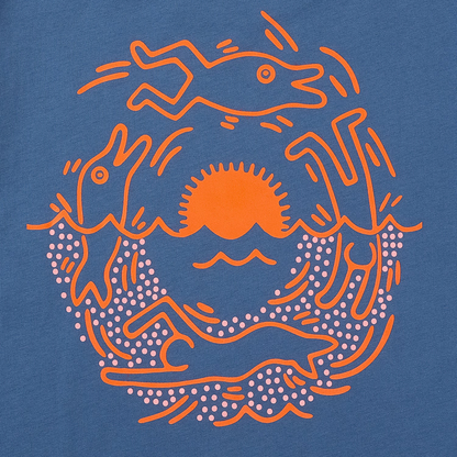 Hurley × Keith Haring Graphic T-shirt "Seascape"