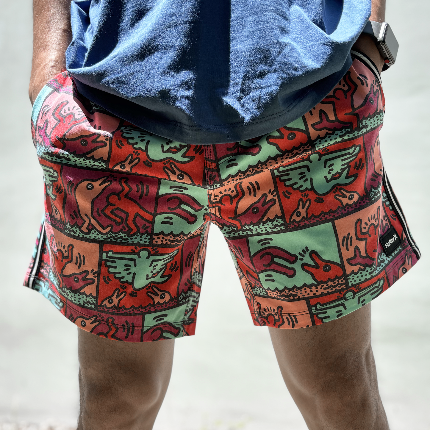 Hurley × Keith Haring Phantom Eco Sessions 16" Boardshort
