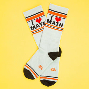 GUMBALL POODLE  Socks I ❤️ Math Gym Socks