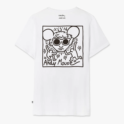 Jimmy Lion Keith Haring T-shirt "Andy Mouse"