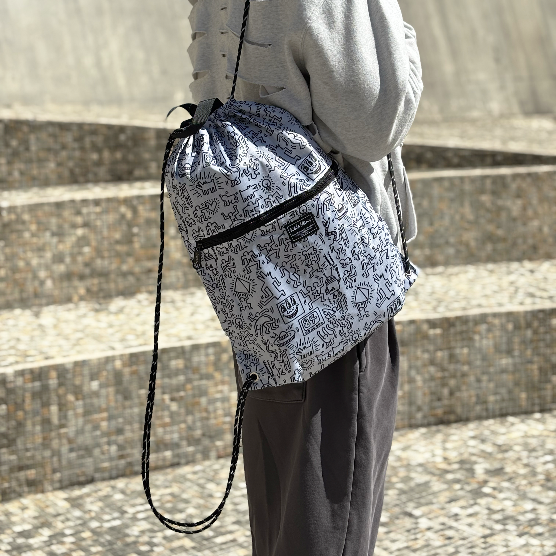 Keith Haring★キースへリング★完売品★9.0型★軽量★美品★スタンド キースヘリング KHCB-02 スタンド キャディバッグ 9型 ユニセックス