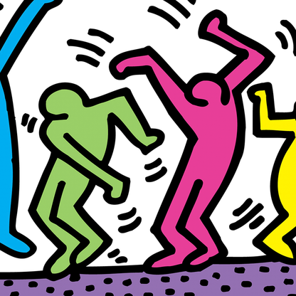 Keith Haring Framed Poster L Untitled (Dance)