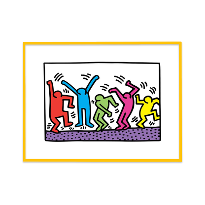 Keith Haring Framed Poster L Untitled (Dance)