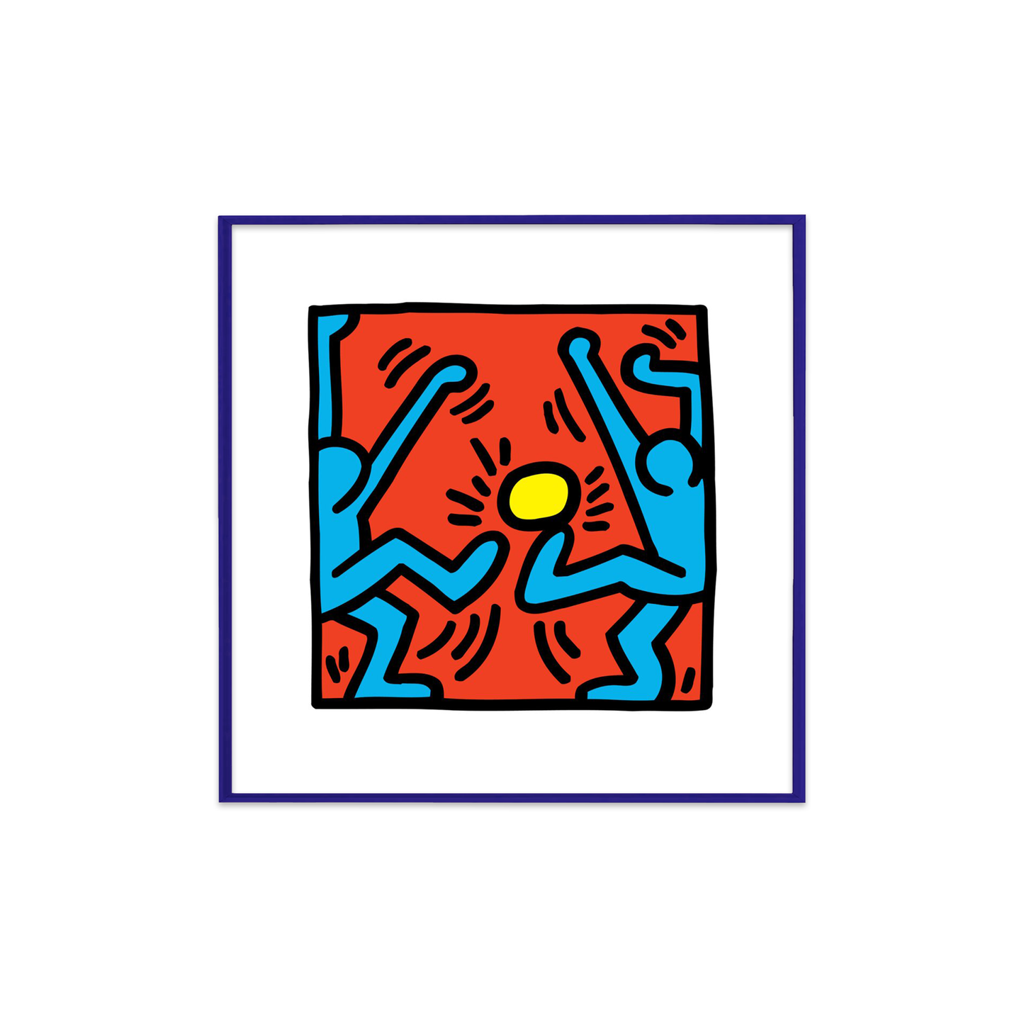 Keith Haring Framed Poster M Untitled