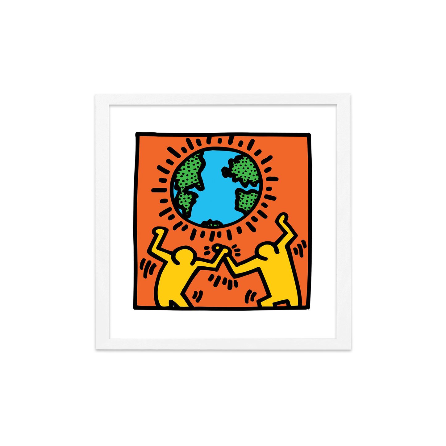 Keith Haring Framed Poster M Untitled (World)