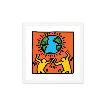 Keith Haring Framed Poster M Untitled (World)