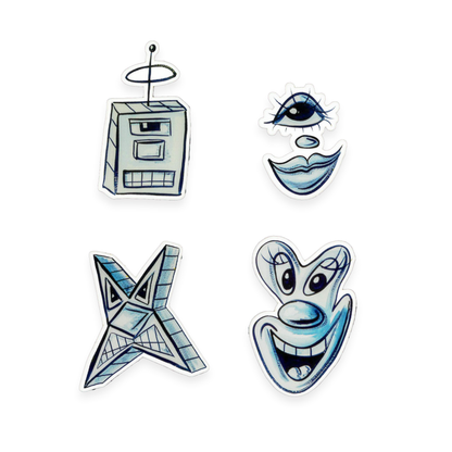 Kenny Scharf Sticker Pack "The Jet Age"