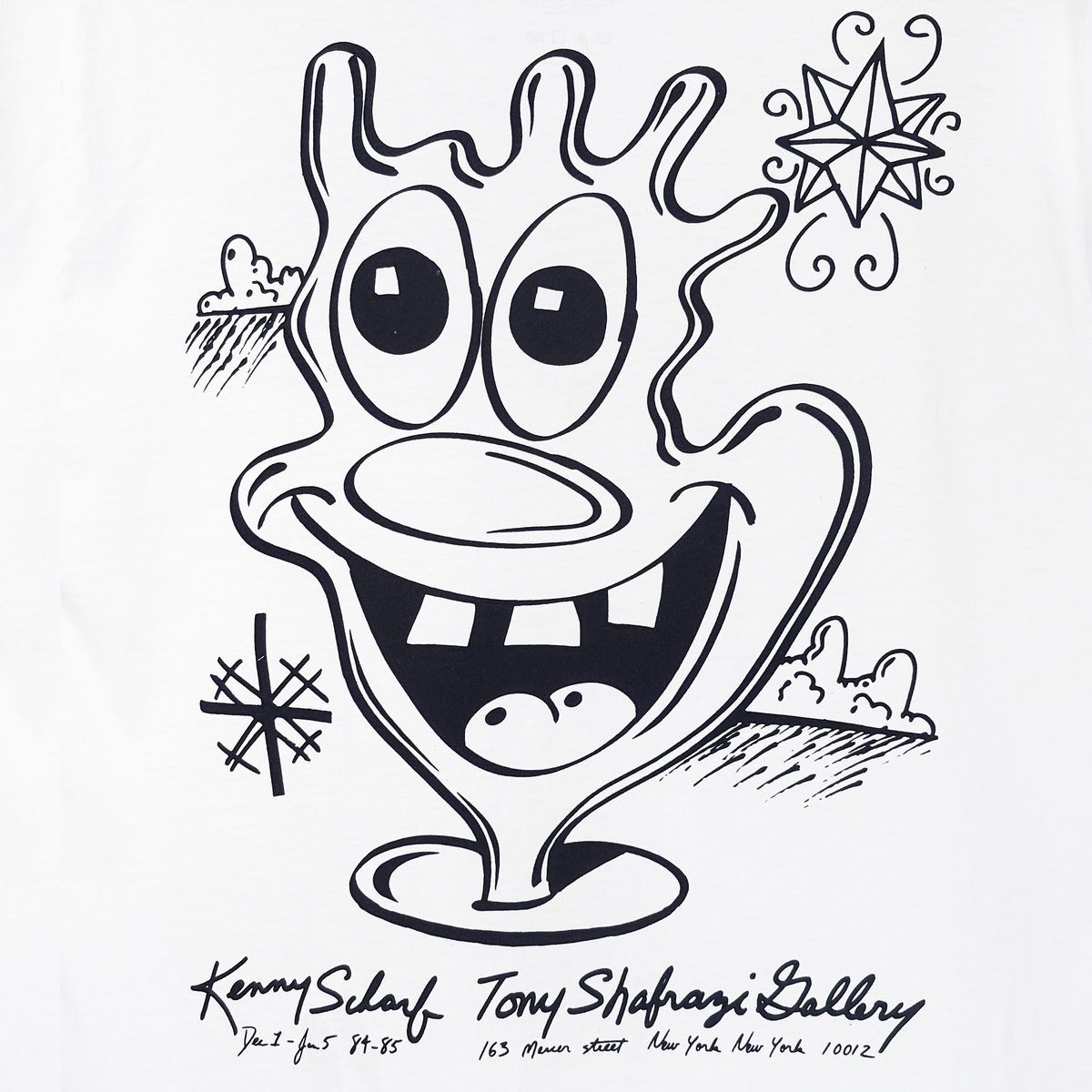 Kenny Scharf T-shirt Tony Shafrazi Gallery Exhibition 1984