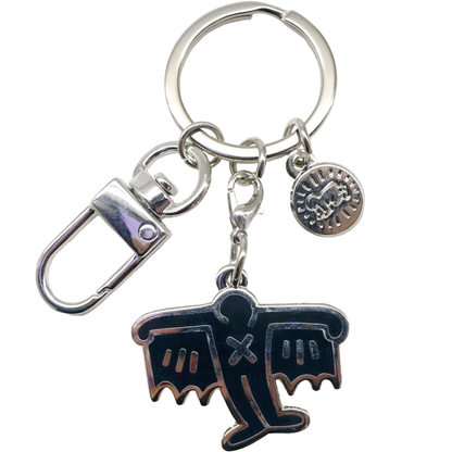 Keith Haring Keychains #3 Black Bat Demon