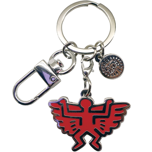 Keith Haring Keychains #3 Red Angel