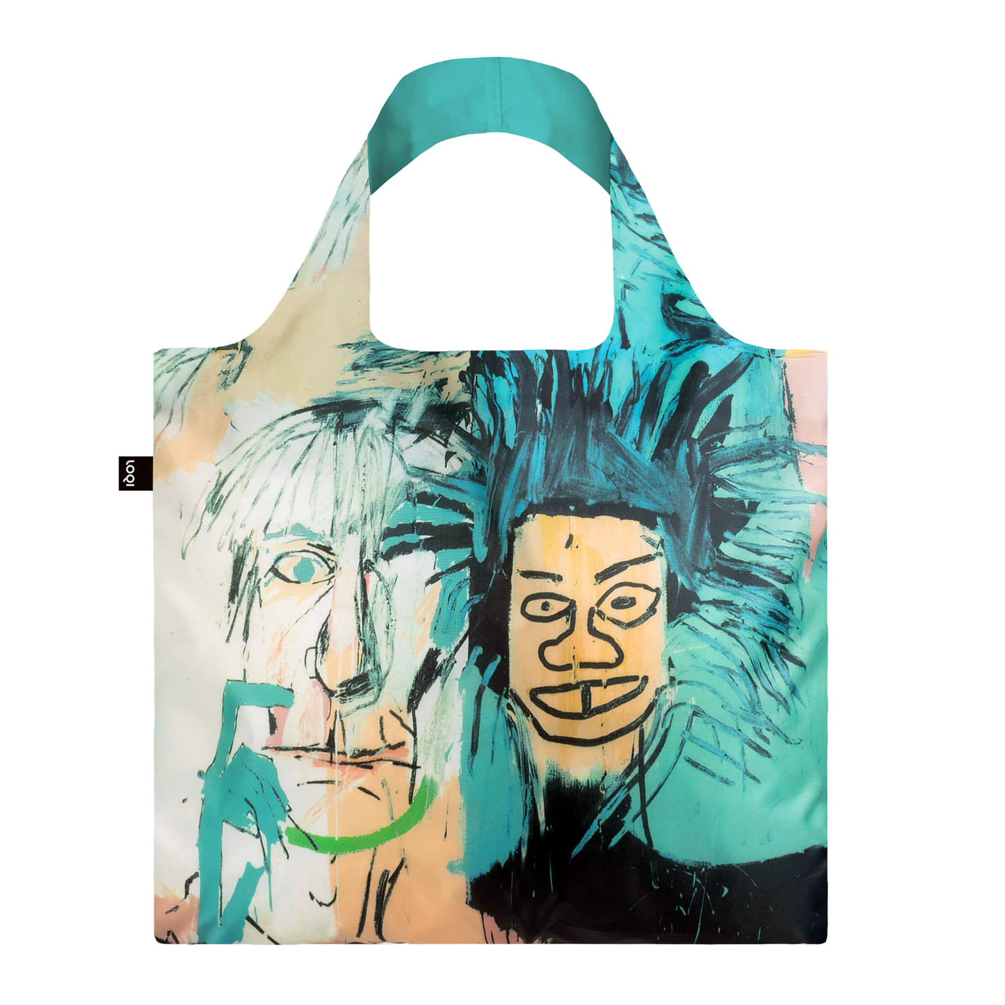 LOQI Basquiat Recycled Bag "Dos Cabezas"