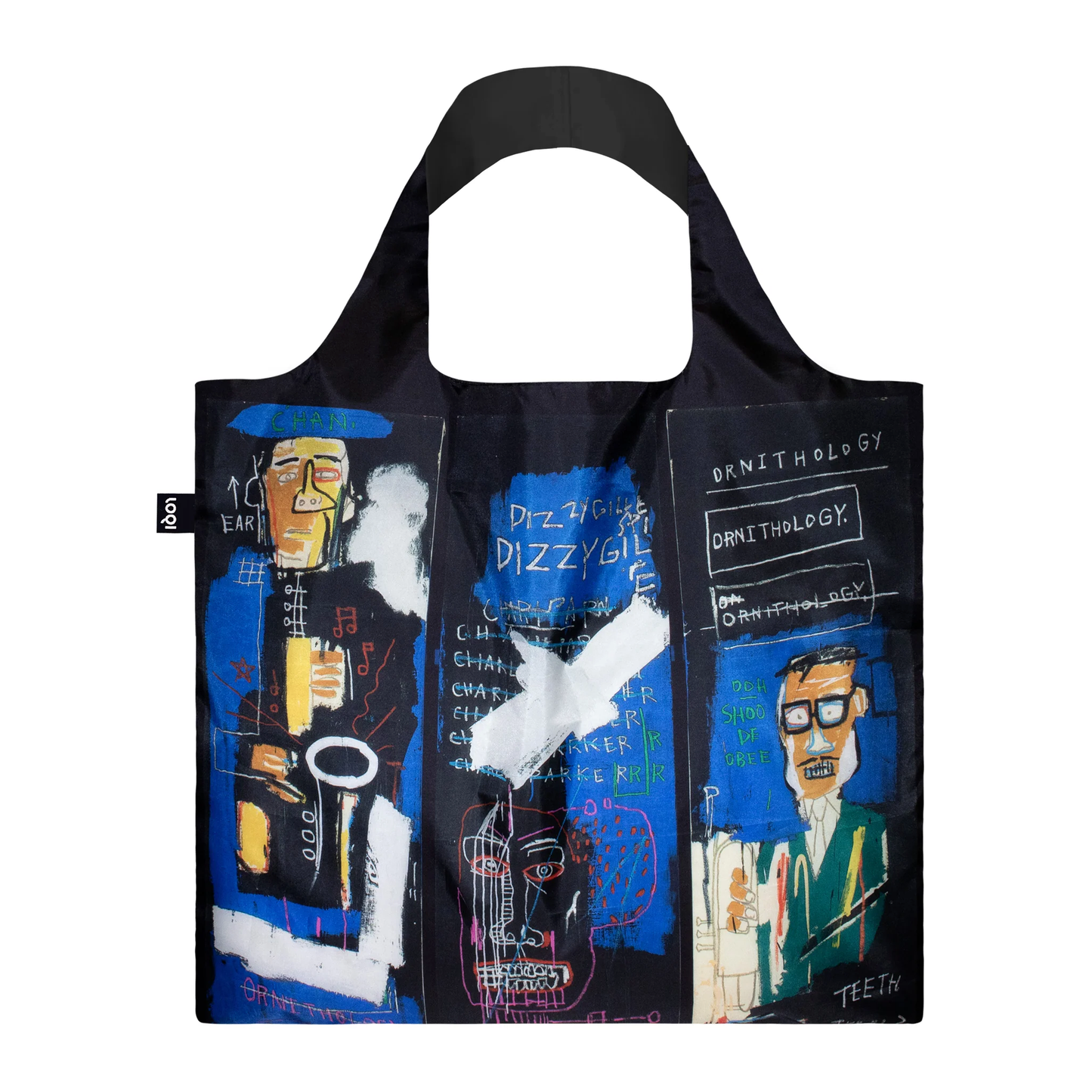 LOQI Basquiat Recycled Bag "Horn Players"