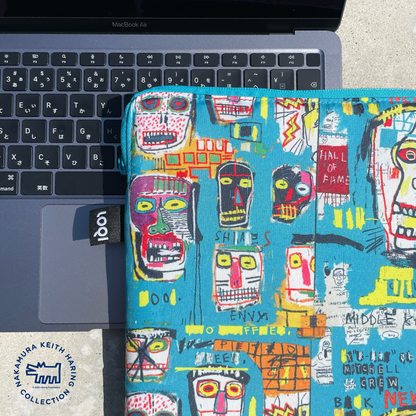 LOQI Basquiat Laptop Sleeve "Mitchell Crew"