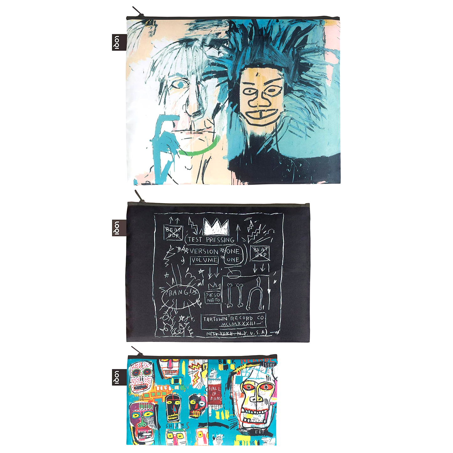 LOQI Basquiat Zip Pockets
