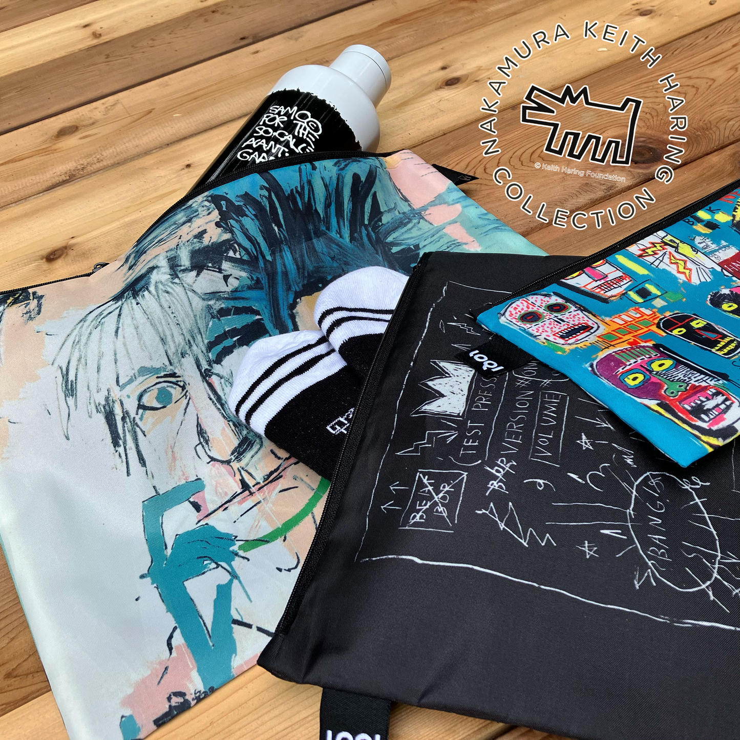 LOQI Basquiat Zip Pockets