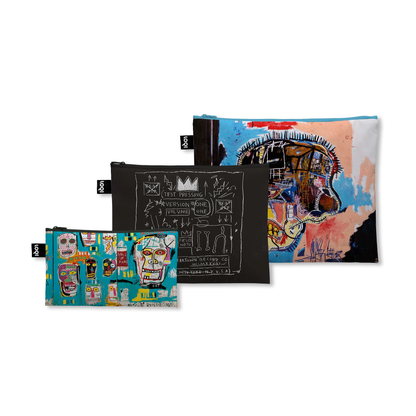 LOQI Jean-Michel Basquiat Recycled Zip Pockets