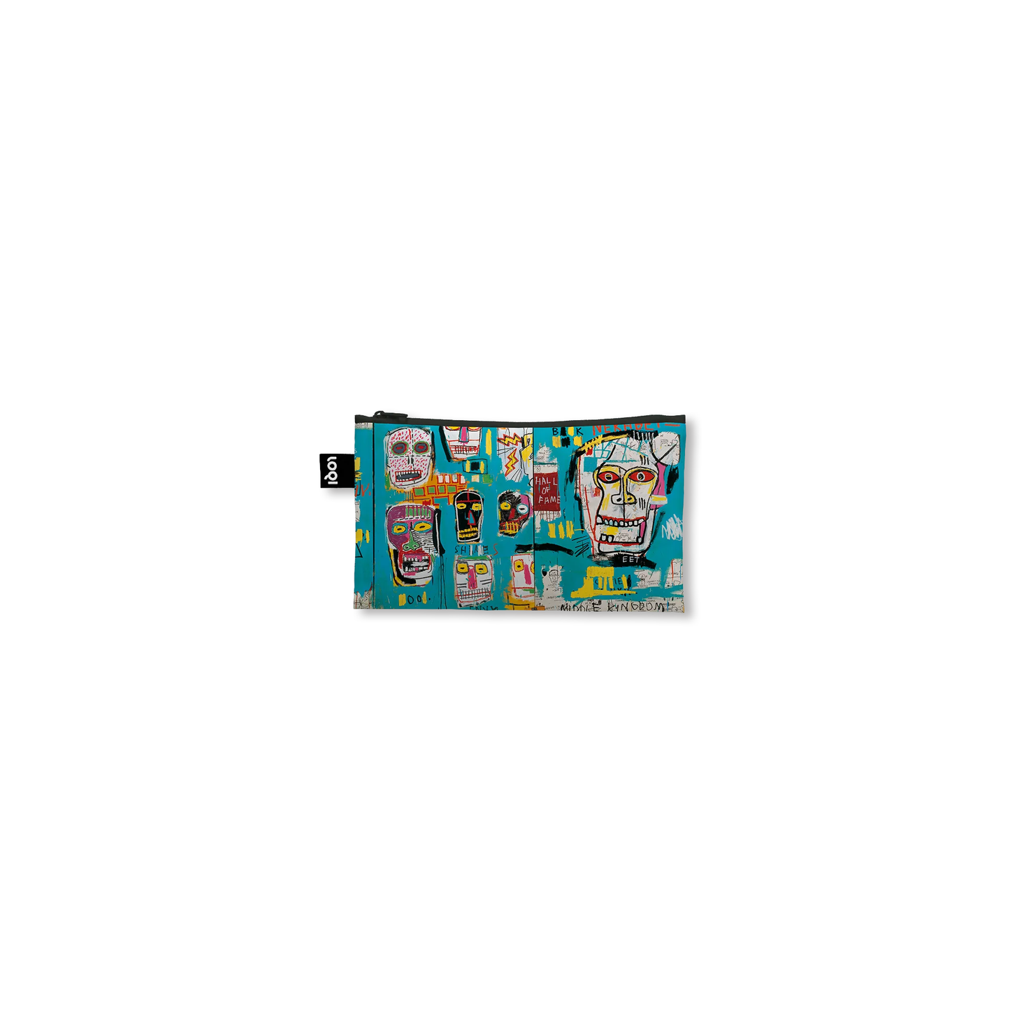 LOQI Jean-Michel Basquiat Recycled Zip Pockets