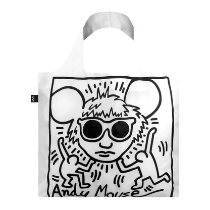 LOQI Keith Haring Eco Bag "Andy Mouse"