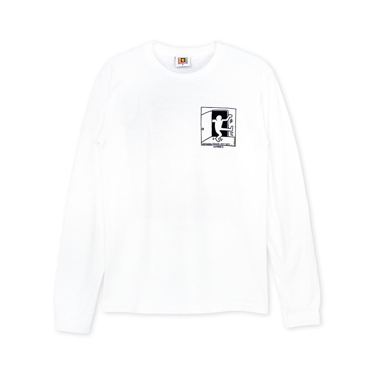 National Coming Out Day Keith Haring Long Sleeve T-shirt White
