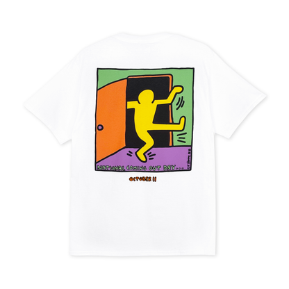 National Coming Out Day Keith Haring Short Sleeve T-shirt White