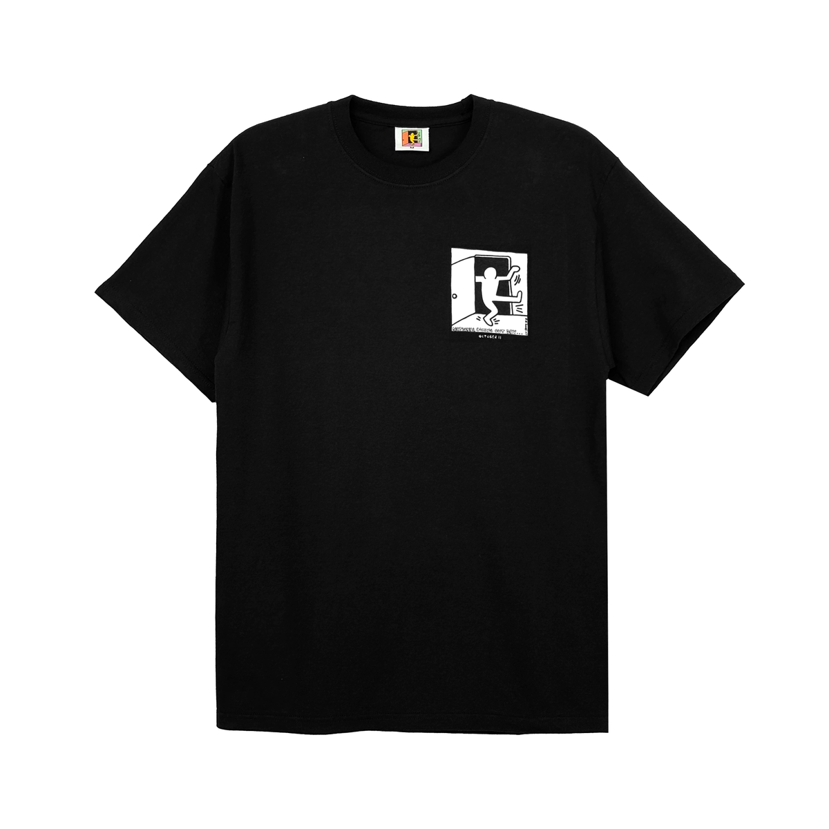 National Coming Out Day Keith Haring Short Sleeve T-shirt Black