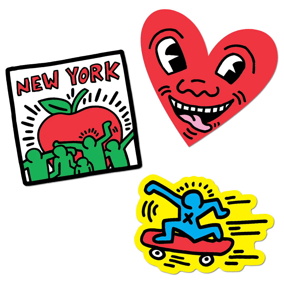 [PACKS] Die-cut Sticker Keith Haring -New York-