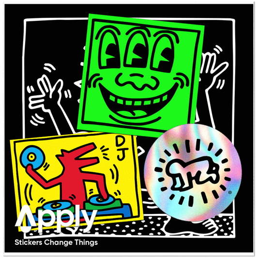 [PACKS] Die-cut Sticker Keith Haring -Pop Shop Pack-