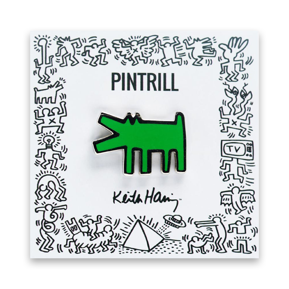 PINTRILL Keith Haring #3 Pin Barking Dog