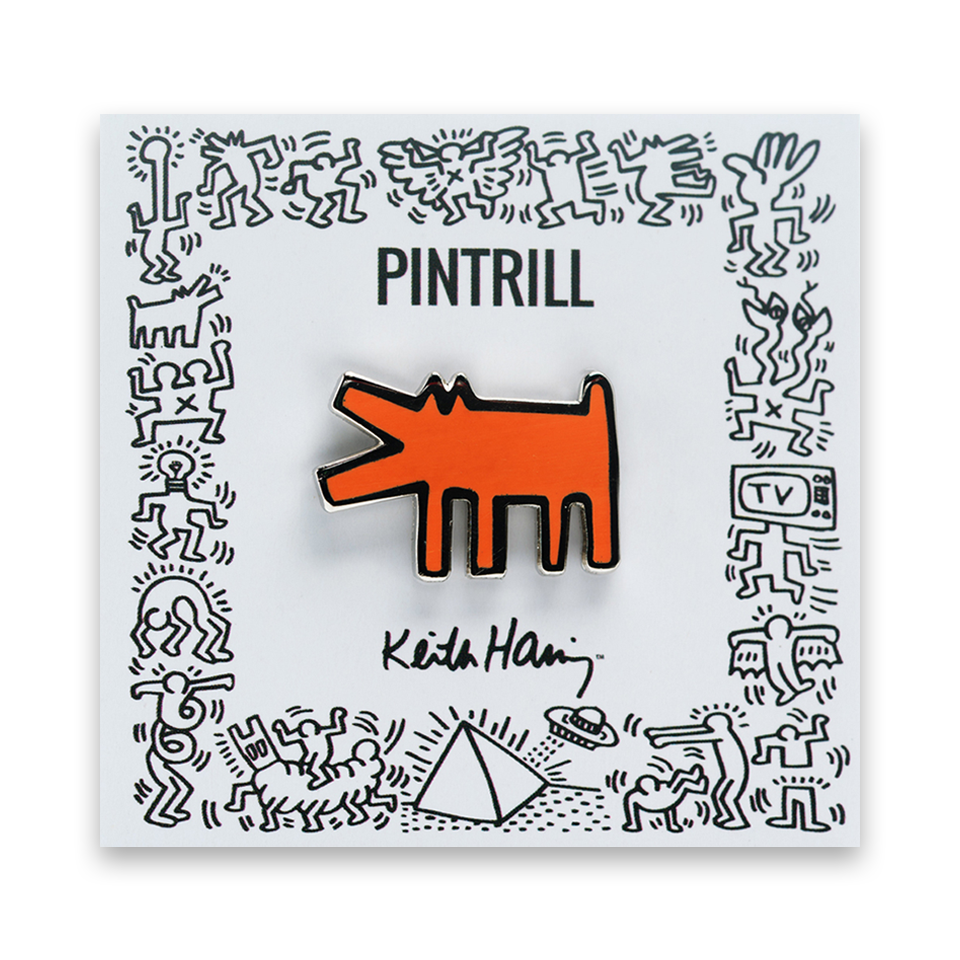 PINTRILL Keith Haring #3 Pin Barking Dog