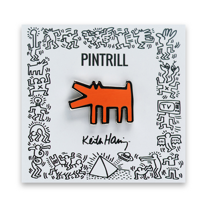 PINTRILL Keith Haring #3 Pin Barking Dog