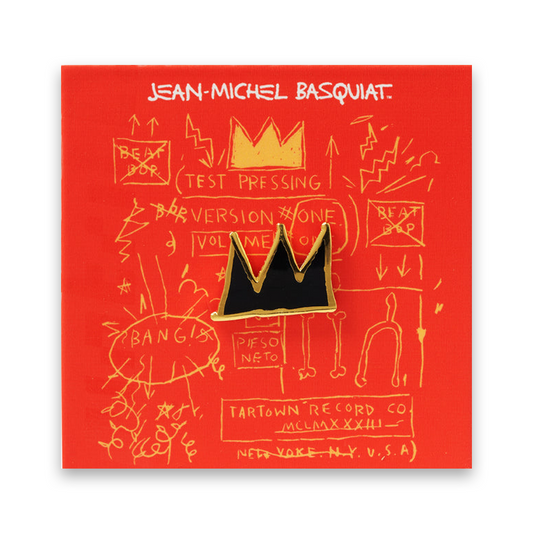 Basquiat Pin Crown Black