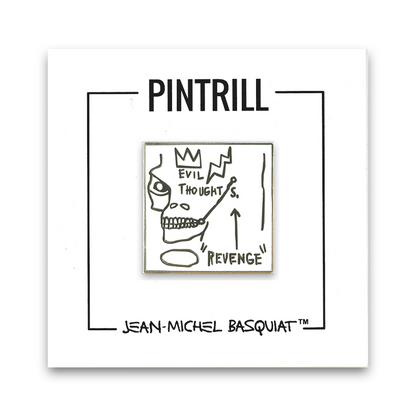 Basquiat Pin Evil Thoughts