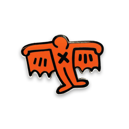 PINTRILL Keith Haring Pin Bat Demon