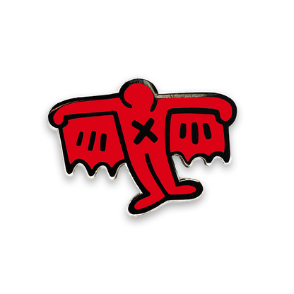 PINTRILL Keith Haring Pin Bat Demon