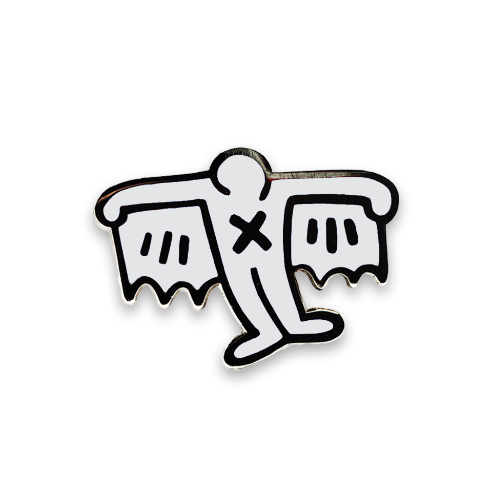 PINTRILL Keith Haring Pin Bat Demon