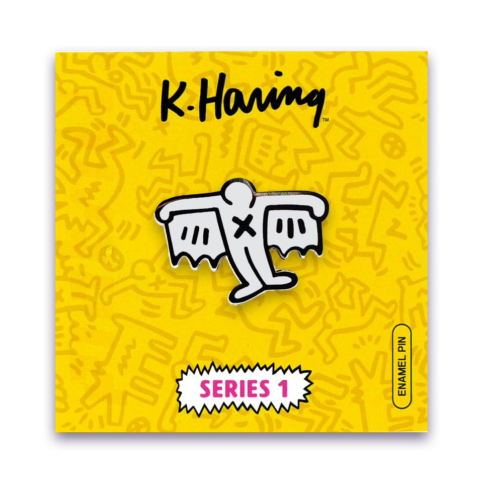 PINTRILL Keith Haring Pin Bat Demon