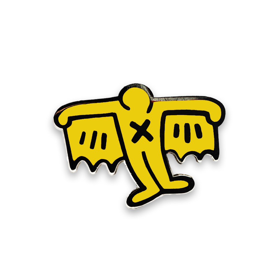 PINTRILL Keith Haring Pin Bat Demon