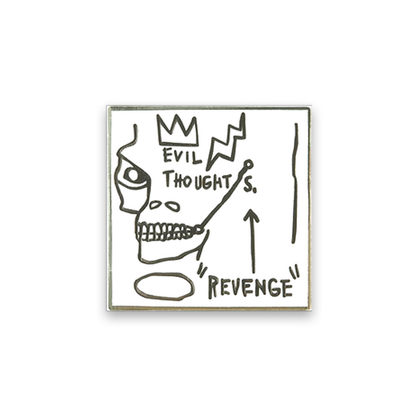 Basquiat Pin Evil Thoughts