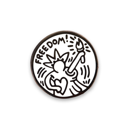 PINTRILL Keith Haring Pin Freedom