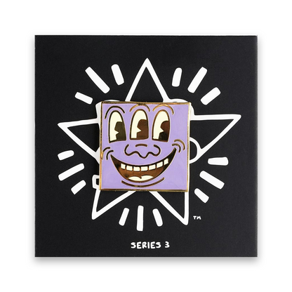 PINTRILL Keith Haring Pin Purple 3 Eyed