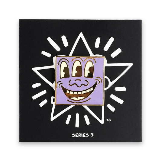 PINTRILL Keith Haring Pin Purple 3 Eyed